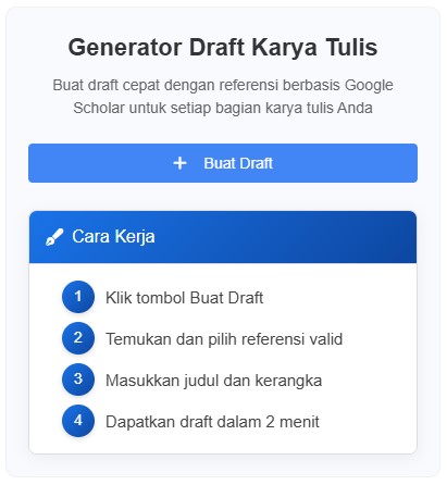 Generator Draft Karya Tulis Ilmiah
